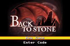 Back to Stone back cover for GameBoy Advance